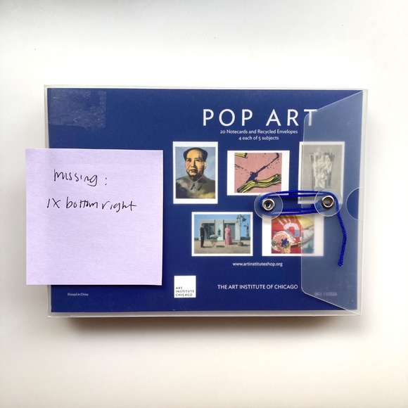Art Institute of Chicago Notecard and Evelope Set, Theme: Pop Art - Picture 2 of 3